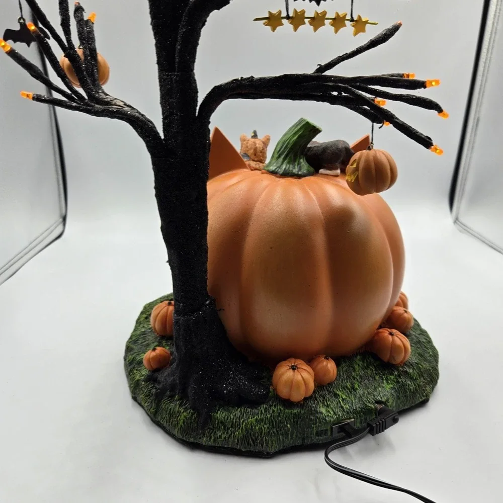 Bradford Exchange Purr-Fectly Mischievous Halloween Tree‎ Cat Kittens Lighted